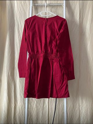 Vestito rosso in puro cotone