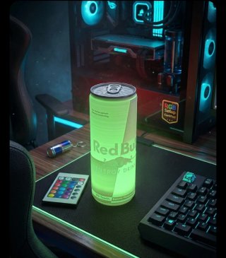 Lámpara LED RGB Red Bull con Mando, Arred