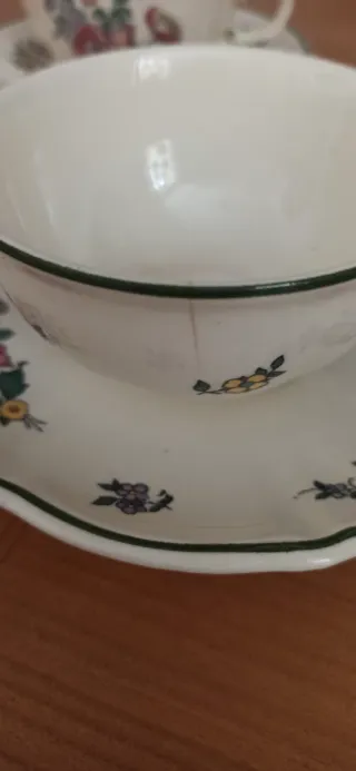 Tazas y Platos Villeroy & Boch Florales