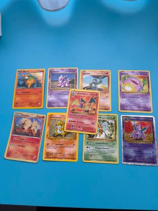 Lote Cartas Pokémon: Charizard, Arcanine, Koffing