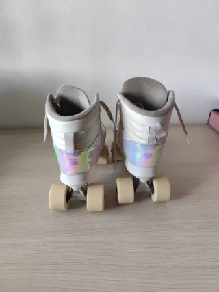 Patines Oxelo 4 Ruedas Blancos talla 38