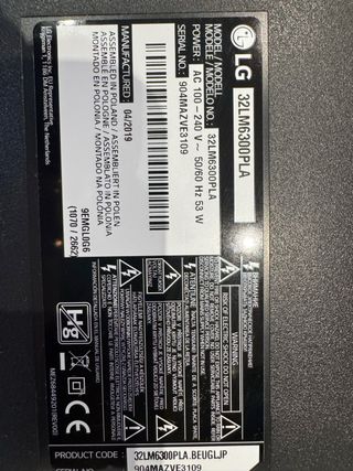 TV LG LED Full HD 32 Negra con Smart TV