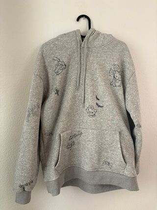 Sudadera marrón con cremallera
