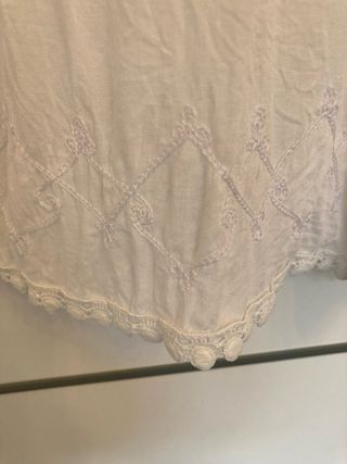 Túnica Blanca Ibicenca Melé Talla XL