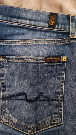 Vaqueros 7 For All Mankind mujer azules