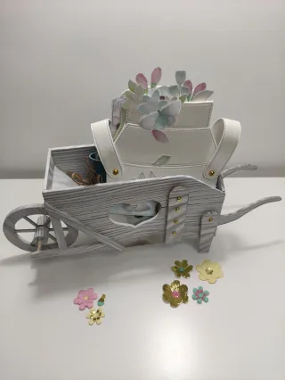 Álbum Scrapbooking Carro Jardín Flores