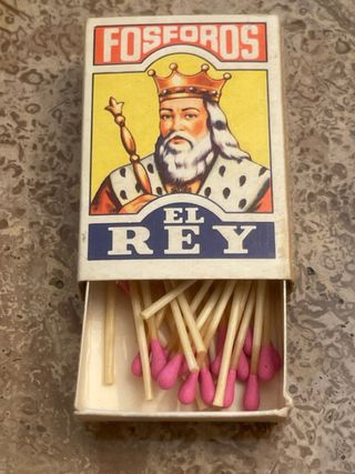 Set vintage scatola metallica + fiammiferi El Rey