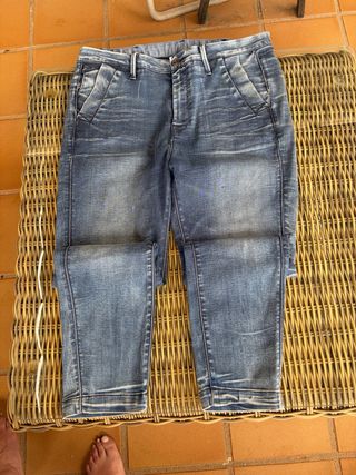 G-Star RAW Bronson Low Boyfriend Chino Mujer Azul