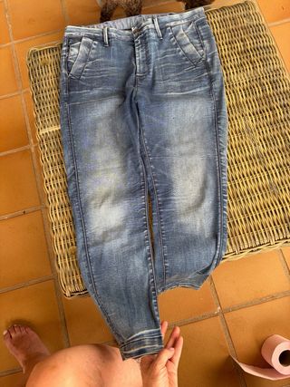 G-Star RAW Bronson Low Boyfriend Chino Mujer Azul