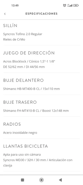 Scott Genius Eride 920 Eléctrica 29" Talla M
