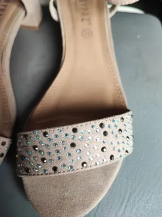 Sandalias Marypaz Beige Talla 38 Mujer