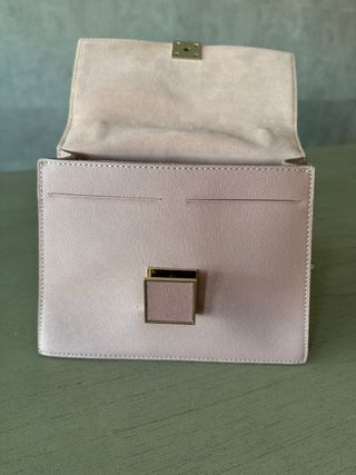 Bolso Purificación García Piel Rosa Palo