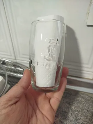 Lote 12 Vasos Cerveza Cruzcampo nuevos relieve