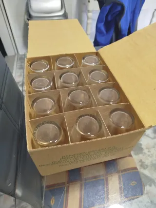 Lote 12 Vasos Cerveza Cruzcampo nuevos relieve