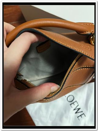 Bolso Loewe Marrón Piel