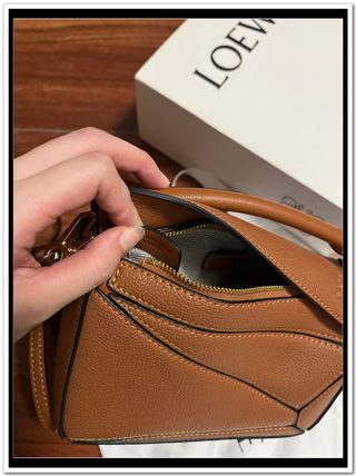 Bolso Loewe Marrón Piel