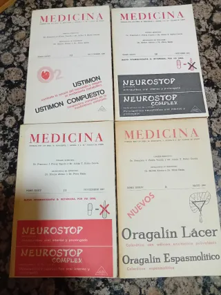 Revistas y libros antiguos de medicina