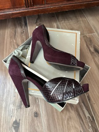 Scarpe Ash donna tacco alto viola scuro