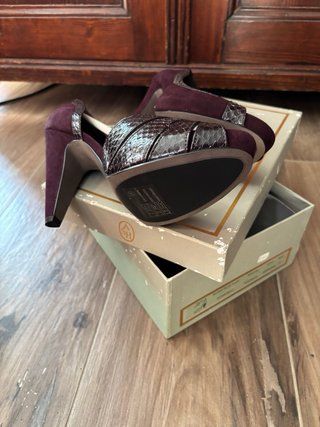 Scarpe Ash donna tacco alto viola scuro