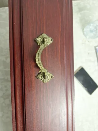 Mueble salón madera caoba