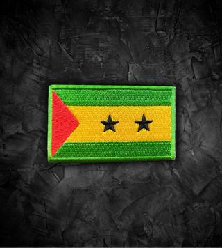 Santo Tomé y Príncipe 🇸🇹 pbtParche Bandera Termoahe