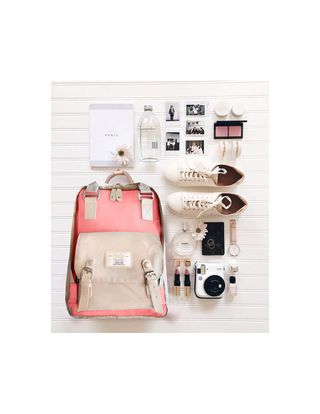 Mochila SSK Girl Beige y Rosa Salmon