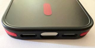 Cover iPhone 14 Pro MagSafe Nero Rosso non marca .