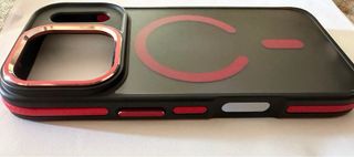 Cover iPhone 14 Pro MagSafe Nero Rosso non marca .