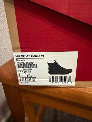 Botas Vans Gore-Tex Negras/Grises Talla X