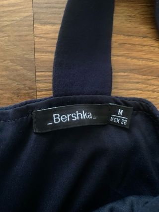 Cropped Jumpsuit Bershka Navy Blue M