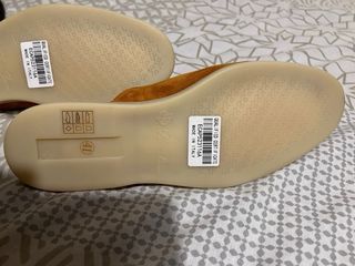 Mocasines tipo mule Naranja Suede