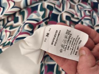 Vestido fiesta estampado flecos