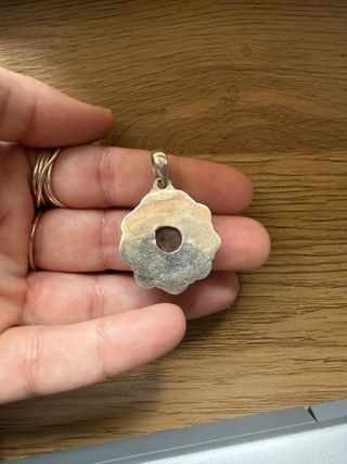 Colgante Plata 925 Piedra Sol Vintage