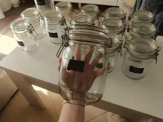 Botes de cristal herméticos