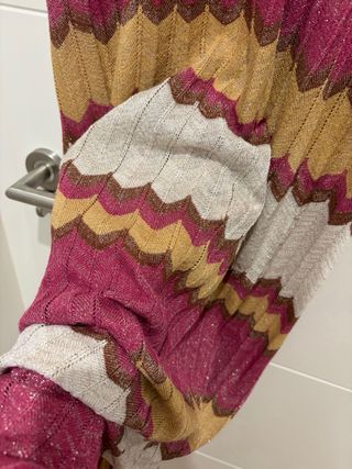 Vestido largo zig-zag