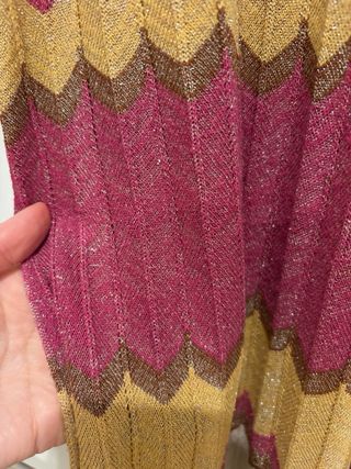 Vestido largo zig-zag