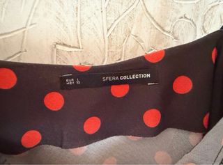 Camisa Lunares tirantes y encaje lunares