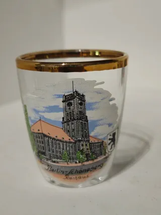 Vaso de chupito vintage Berlín