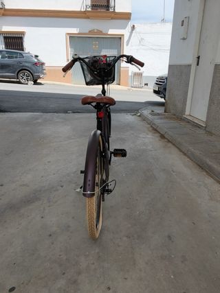 Bicicleta Paseo Btwin Elops 320 Morada