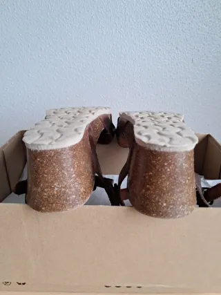 Sandalias cuña MiMaO Talla 38  Piel