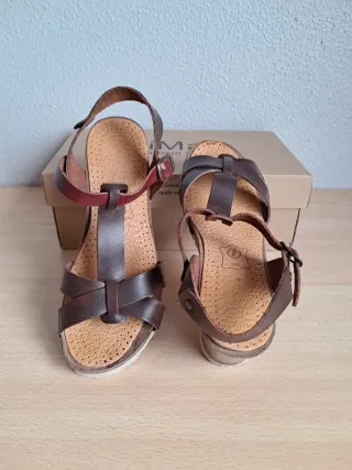 Sandalias cuña MiMaO Talla 38  Piel