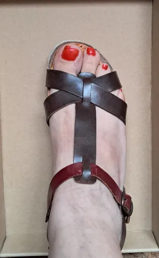 Sandalias cuña MiMaO Talla 38  Piel