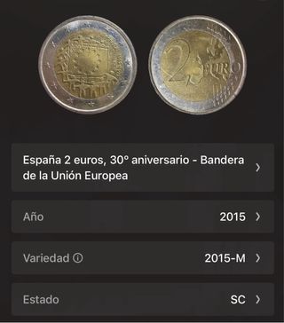 Moneda 2€ España 1985-2015