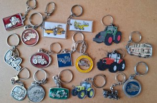 Lote llaveros tractores maquinaria Pesada tractor
