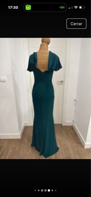 Vestido de fiesta verde