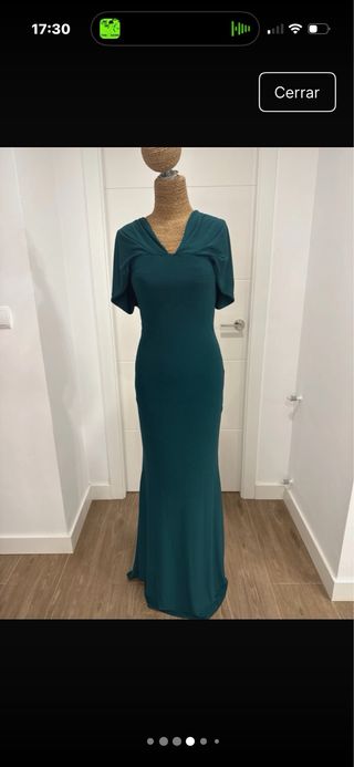 Vestido de fiesta verde