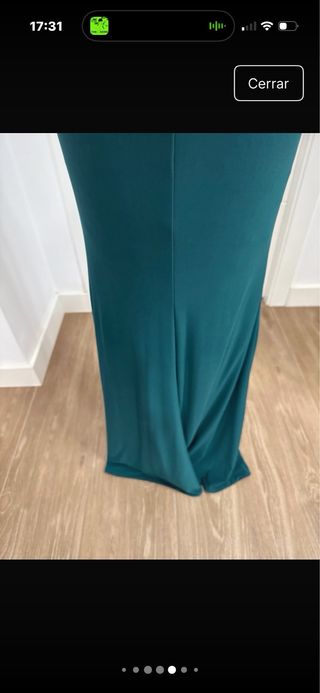 Vestido de fiesta verde