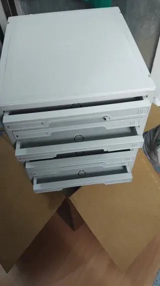 Módulo Cajones Oficina Metal/Plástico Blanco