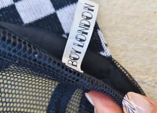 Gorra Ska Vintage con red Ajustable. Cuadros b/n