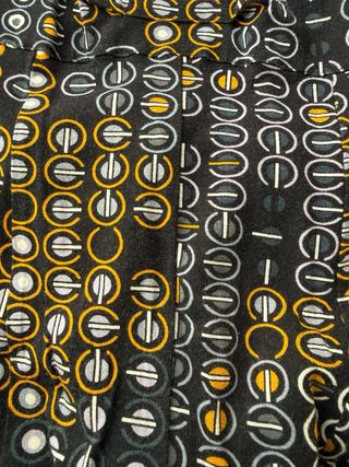 Vestido Mango Negro Multicolor Corto